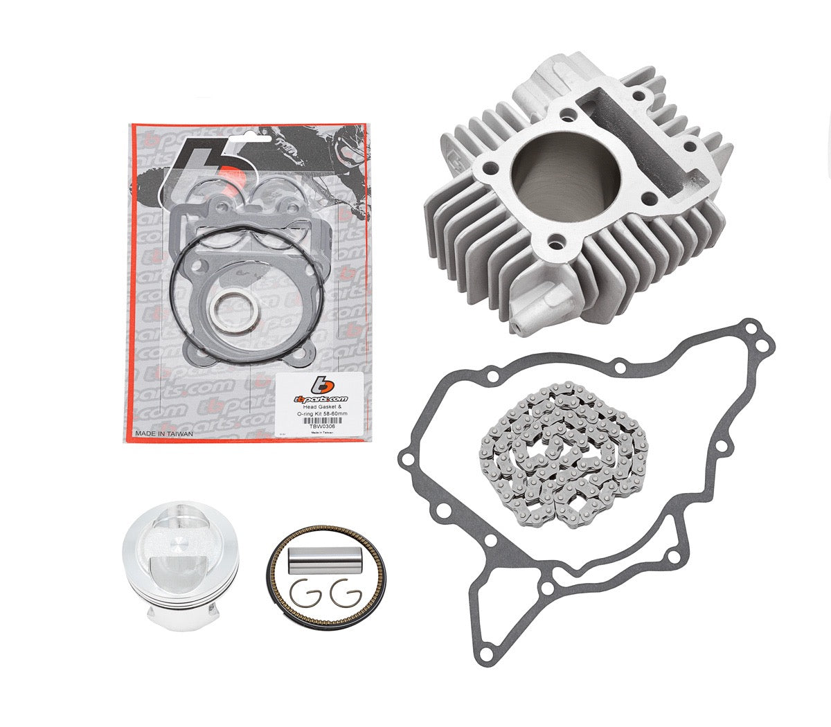 TB Parts 143cc Big Bore Kit w/ Cam Chain - KLX110 2010+